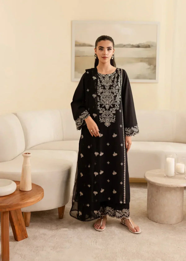 VALAK 3PC EMBROIDERED LAWN DRESS